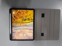 CS1268/2025 GREY IPAD APPLE WITH LEATHER GREY COVER AND WHITE PEN